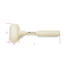 BM SPA - BMM013910210 Mazzuole per piastrellisti interamente rivestite in gomma bianca