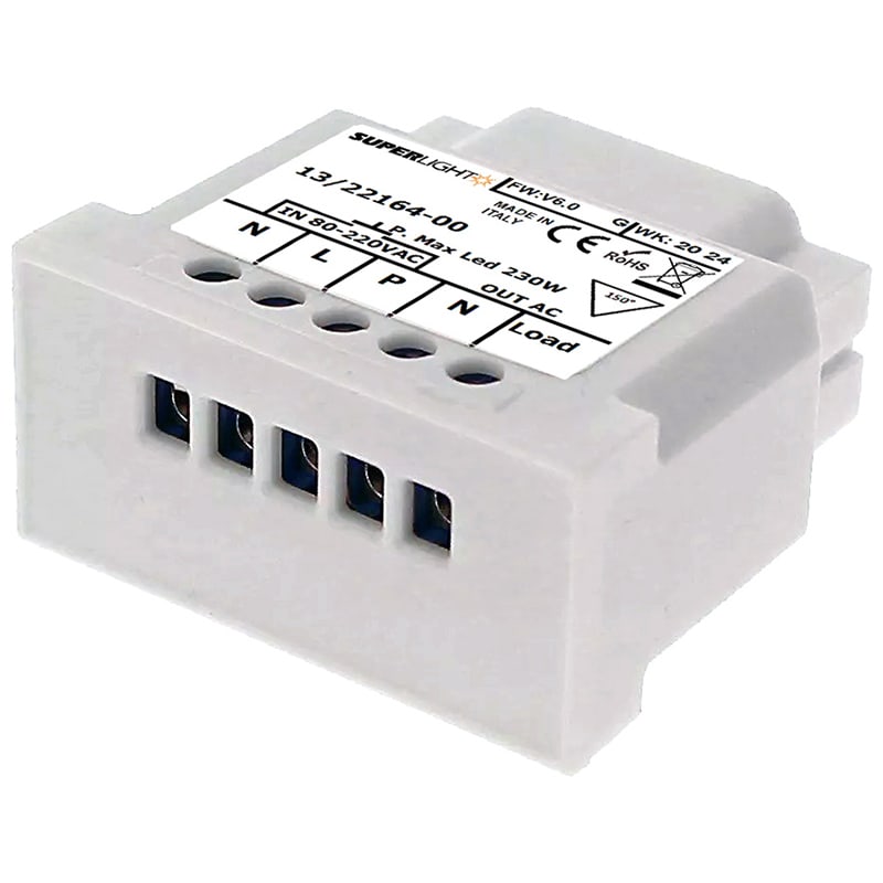 ELCART DISTRIBUTION ERT132216400 DIMMER SLIM PUSH 220V 1A