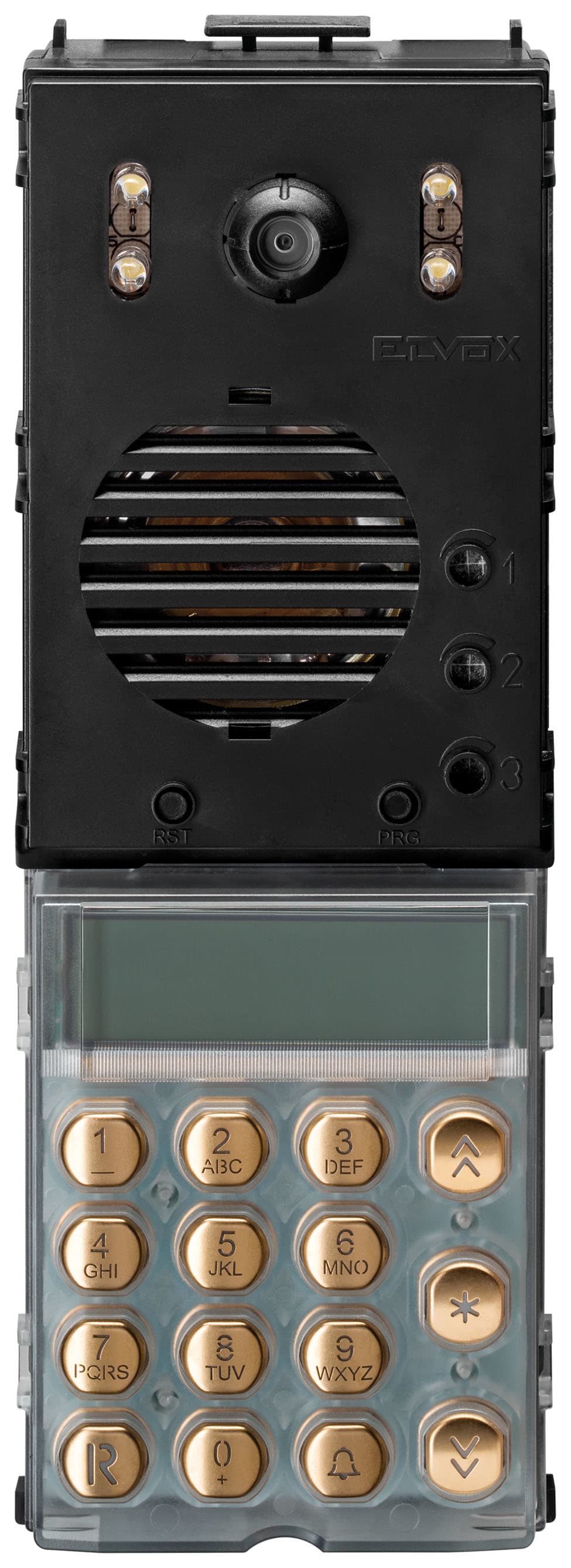 VIMAR SPA - VIW13A7.B.43 Unità 2F+ A/V LED b.co tastiera oro