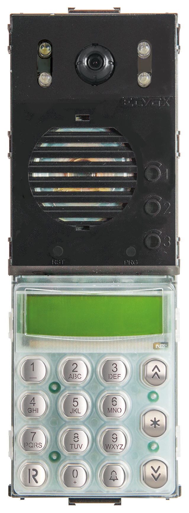 VIMAR SPA - VIW13F7.B Unità 2F+ A/V LED b.co tastiera acciaio