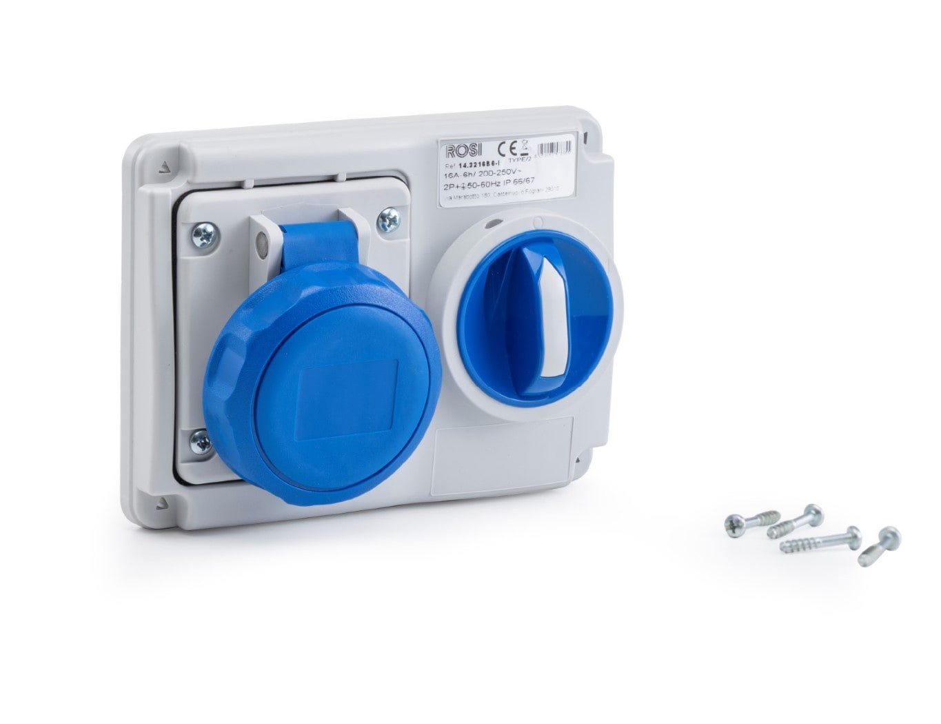 ROSI MATERIALE ELETT RCO14.3216B6-I PRESE BLOCCATE DA INCASSO IP67 3P 16A 22