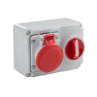 ROSI MATERIALE ELETT RCO14.3314R6 PRESE BLOCCATE CON FONDO IP44 4P 16A 380