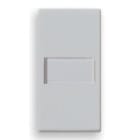 VIMAR SPA - VIW14029.SL Tasto 1M +targhetta Silver