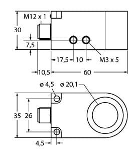 TURCK BANNER SRL TUK14042 BI20R-W30-DAP6X-H1141