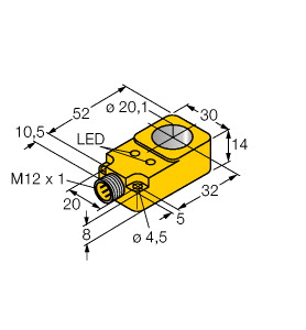 TURCK BANNER SRL TUK1407300 BI20R-Q14-AP6X2-H1141