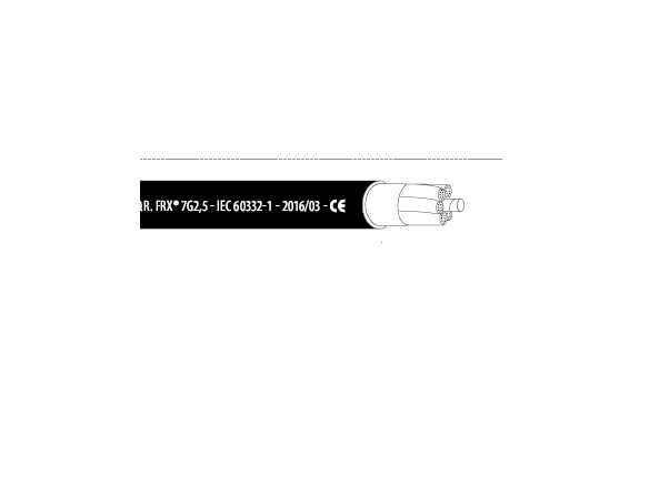 TE.CO. SRL TEO14084 CABLE FRX 12G 1 BK.NUM.+G/Y