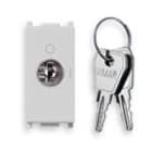 VIMAR SPA - VIW14087.SL PULSANTE 2P NO 16A +CHIAVE SILVER