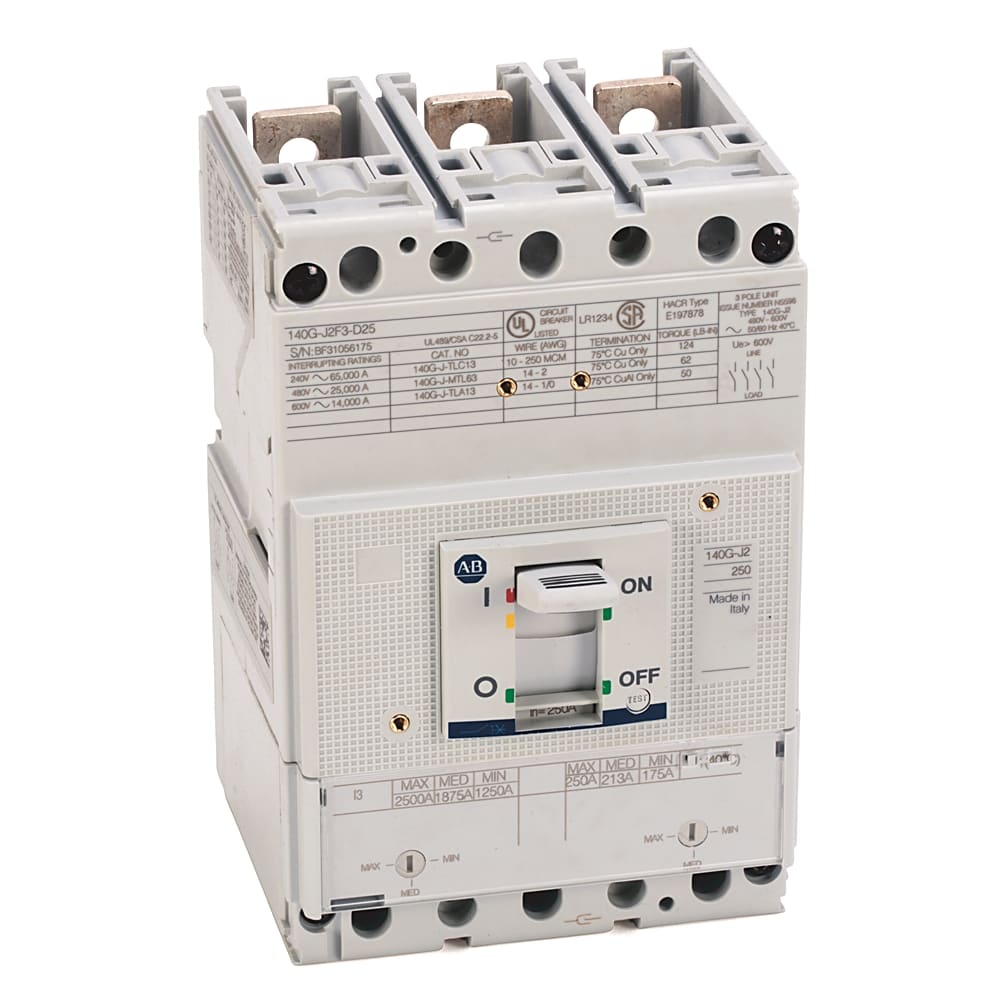 ROCKWELL AUTOMATION RCK140G-J2F3-D17 250A J FRAME MOLDED CASE CKT-BKR