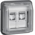 BERKER - BRK14103505 PR.RJ UNIV 8/8 POL + COPERCH.CAT.6 W1 GR