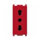 VIMAR SPA - VIW14203.R Presa 2P+T 16A P17/11 rosso