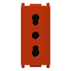 VIMAR SPA VIW14203.R PRESA 2P+T 16A P17/11 ROSSO