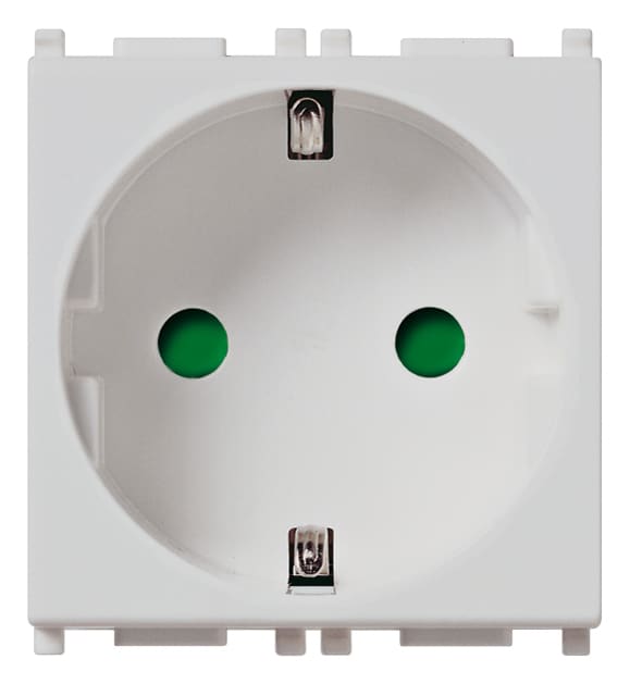VIMAR SPA VIW14208.SL PRESA SICURY 2P+T 16A TEDESCO SILVER