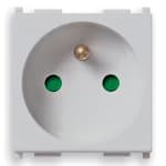 VIMAR SPA - VIW14212.SL Presa SICURY 2P+T 16A francese Silver