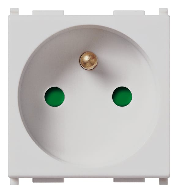 VIMAR SPA - VIW14212.SL PRESA SICURY 2P+T 16A FRANCESE SILVER