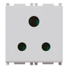 VIMAR SPA - VIW14214.SL PRESA SICURY 2P+T 5A INGLESE SILVER