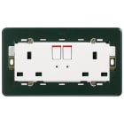 VIMAR SPA - VIW14222 2 PRESE 2P+T 13A INGLESE INTERR. BIANCO