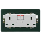 VIMAR SPA - VIW14222.SL 2 PRESE 2P+T 13A INGLESE INTERR. SILVER