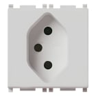 VIMAR SPA - VIW14226.SL PRESA 2P+T 10A SVIZZERO TIPO 13 SILVER