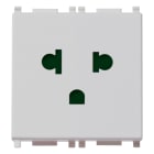 VIMAR SPA - VIW14248.SL PRESA SICURY 2P+T 16A USA+EU SILVER