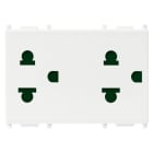 VIMAR SPA VIW14249 DUE PRESE SICURY 2P+T 16A USA+EU BIANCO