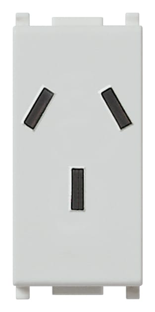 VIMAR SPA - VIW14250.SL PRESA SICURY 2P+T 10A ARGENTINO SILVER