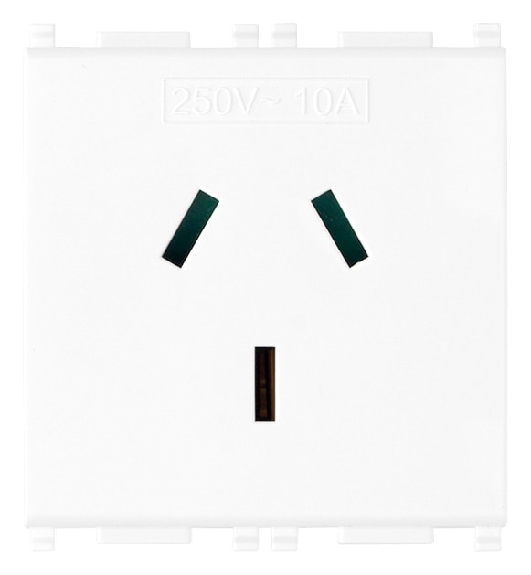 VIMAR SPA - VIW14261 PRESA SICURY 2P+T 10A AUSTRALIA BIANCO