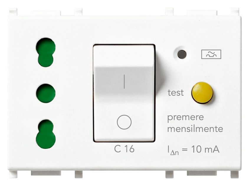 VIMAR SPA VIW14283 PRESA 2P+T 16A P17/11 INTB+MTDIFF BIANCO