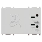 VIMAR SPA VIW14290.AB PRESA PER RASOIO 230V ANTIBATTERICO