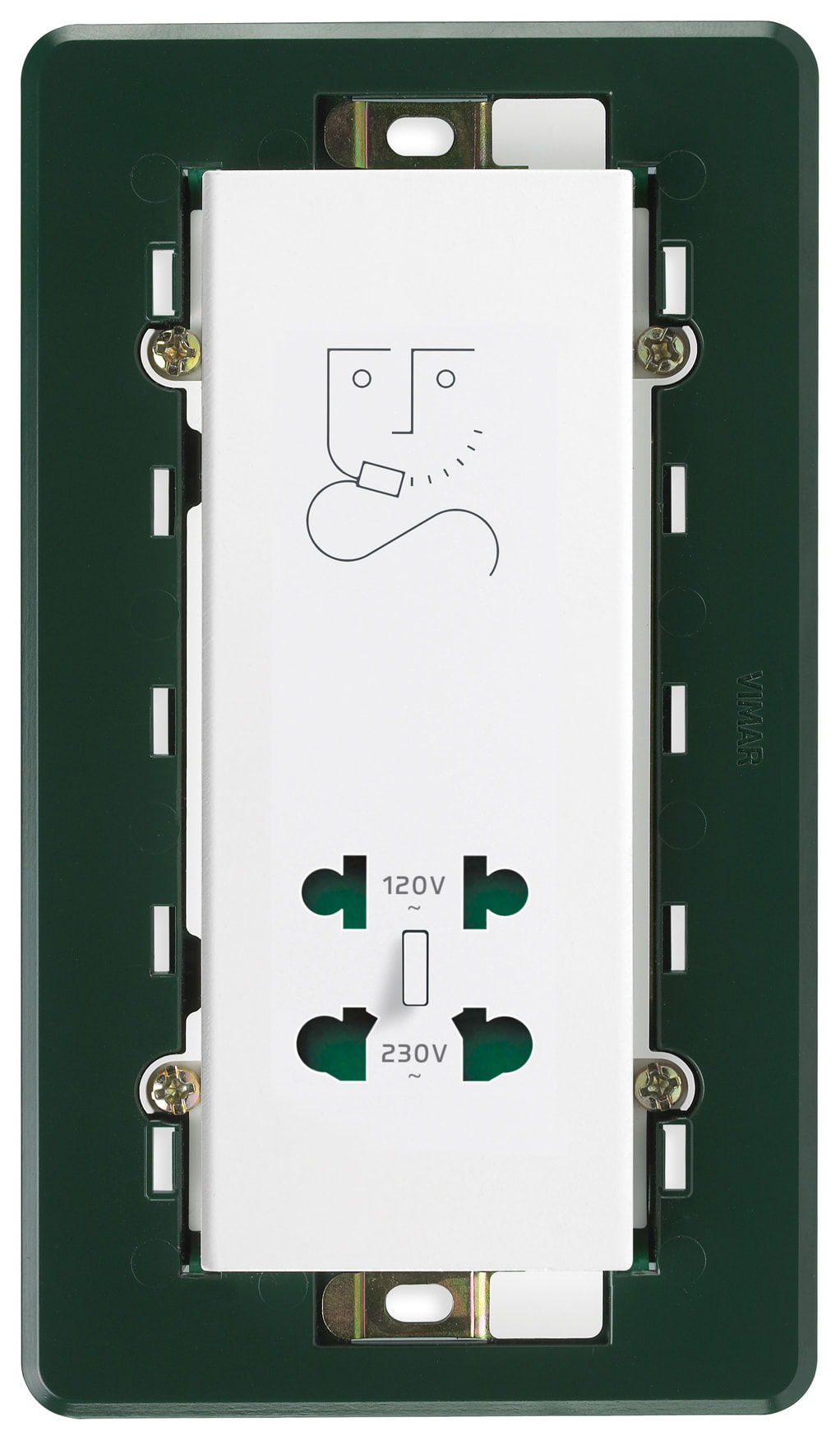 VIMAR SPA VIW14291 PRESA PER RASOIO VERTICALE 230V BIANCO