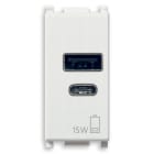 VIMAR SPA VIW14292.AC.15 ALIMENTATORE USB A+C 15W 5V 1M BIANCO