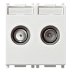VIMAR SPA VIW14302.01 PRESA TV-RD-SAT DIRETTA 2 USCITE BIANCO