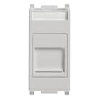 VIMAR SPA - VIW14322.SL PRESA RJ11 6/4 CON PORTELLO SILVER