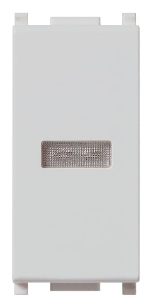 VIMAR SPA - VIW14386.B.SL SPIA DIFFUSORE BIANCO SILVER