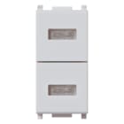 VIMAR SPA - VIW14388.SL DOPPIA SPIA NEUTRA SILVER