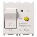 VIMAR SPA - VIW14411.06 Interruttore MTDiff. 1P+N C6 10mA bianco
