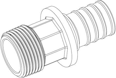 REHAU SPA RE414563181001 TERMINALE 25-M3/4 RAUTITAN RX+
