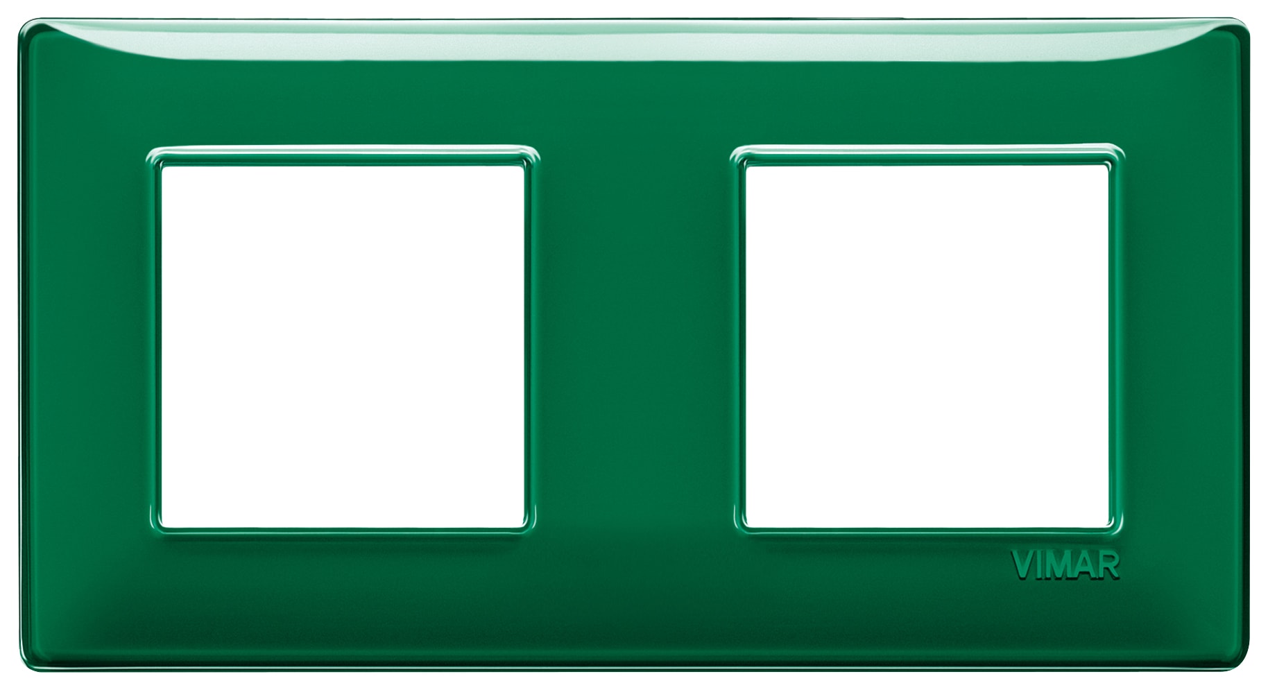 VIMAR SPA - VIW14643.47 Placca 4M (2+2) int71 Reflex smeraldo