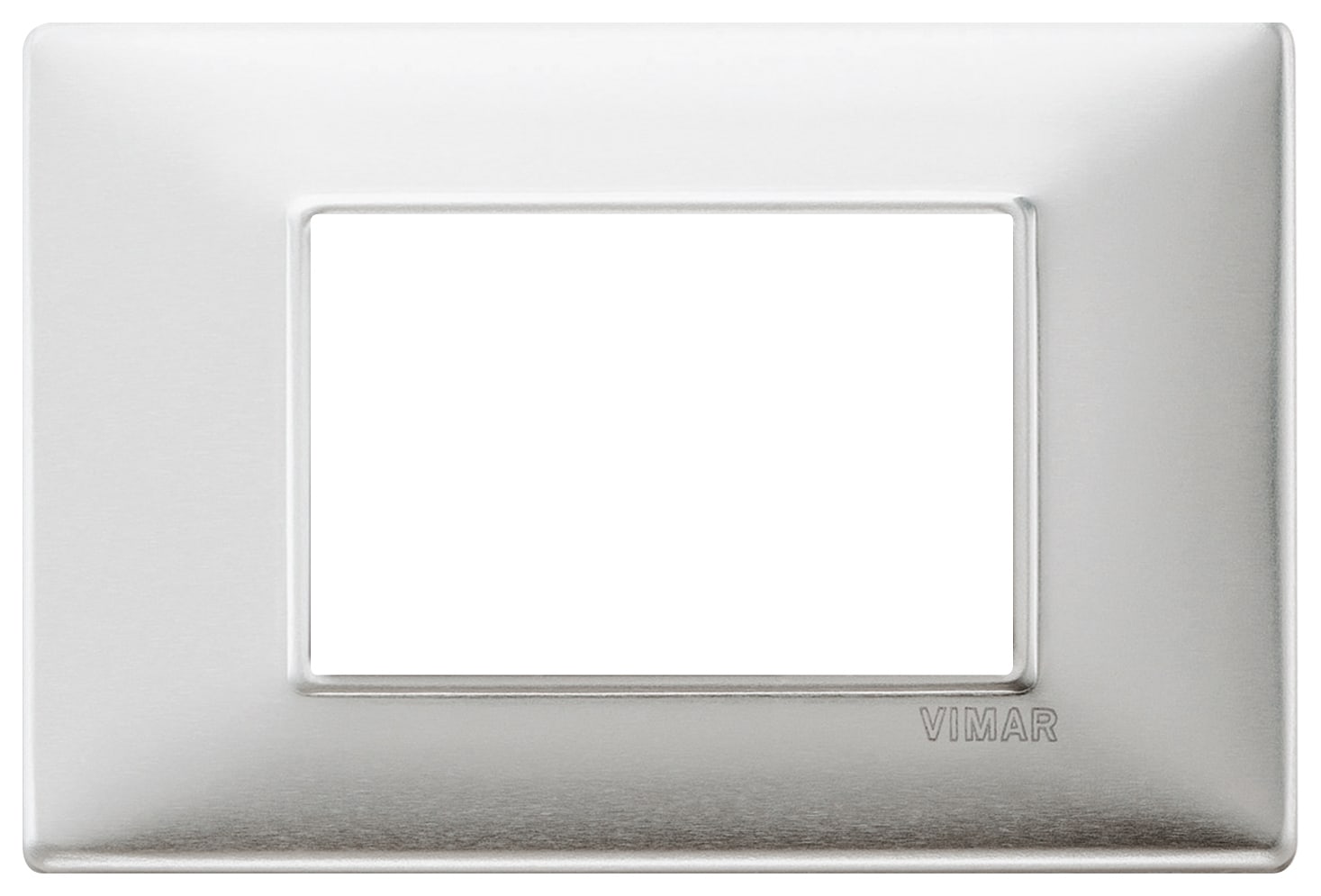 VIMAR SPA - VIW14653.81 PLACCA 3M ALLUMINIO SPAZZOLATO