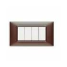 VIMAR SPA - VIW14654.23 PLACCA 4M MARRONE MICALIZZATO