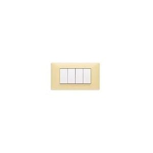 VIMAR SPA - VIW14654.04 PLACCA 4M CREMA