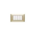 VIMAR SPA - VIW14654.22 Placca 4M champagne opaco