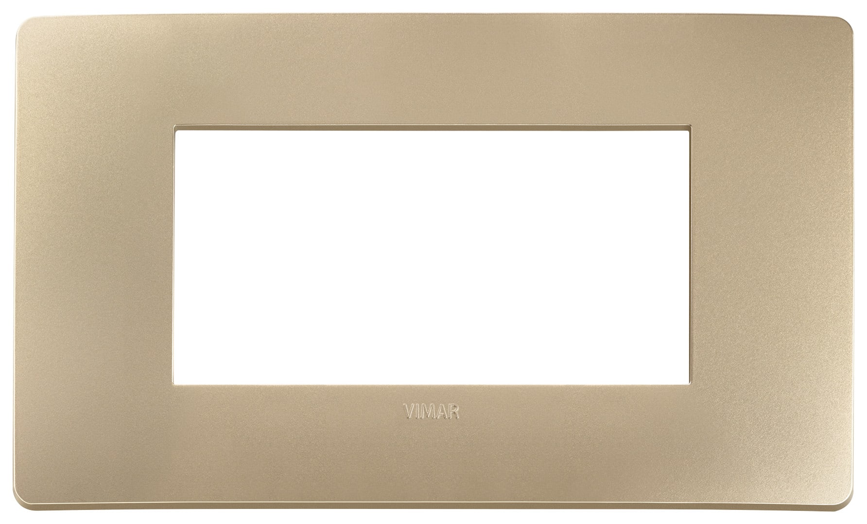 VIMAR SPA - VIW14654U.31 PLACCA PLANA UP 4M CHAMPAGNE