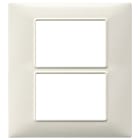 VIMAR SPA - VIW14659.06 Placca 6M (3+3) bianco granito