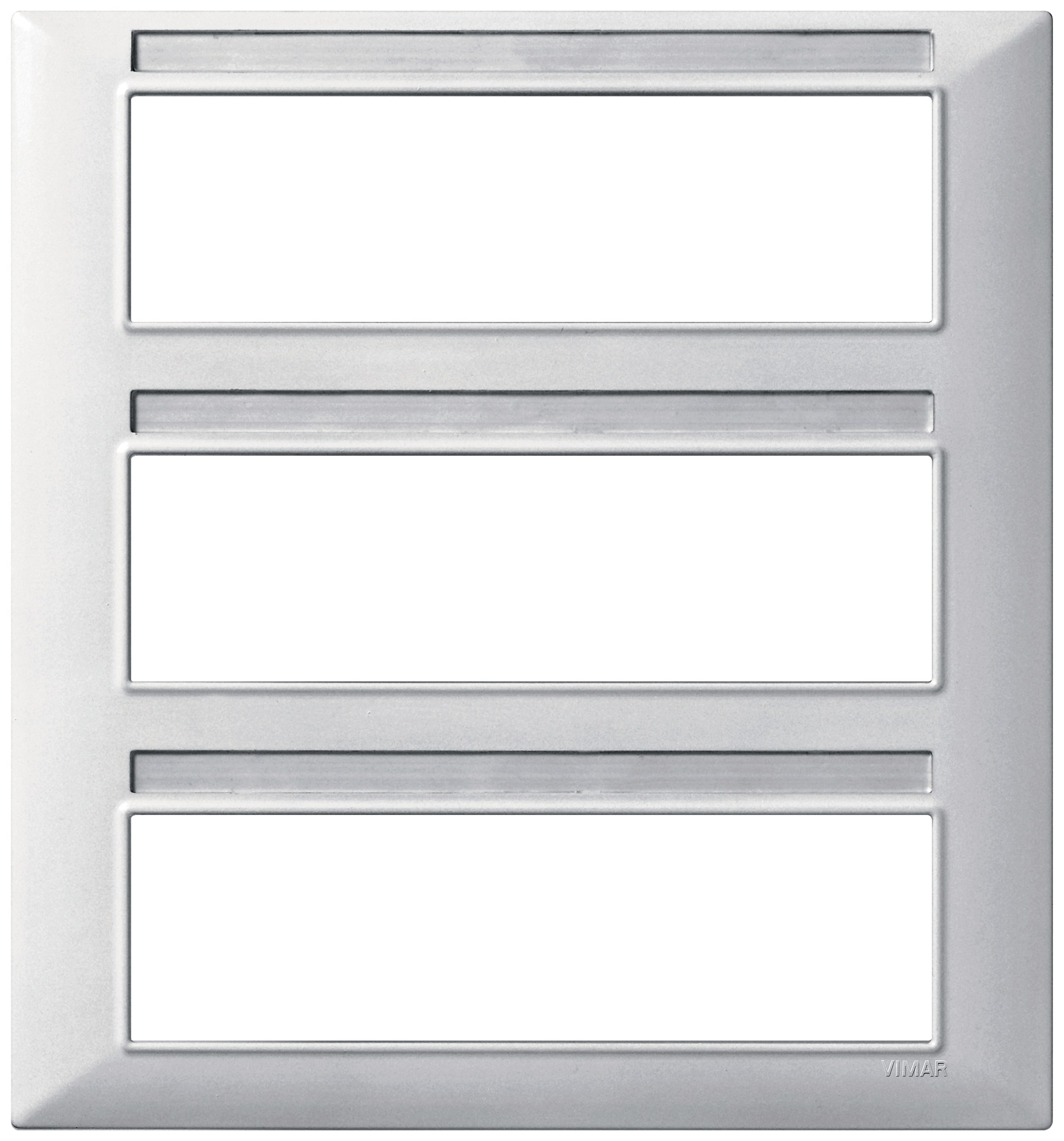 VIMAR SPA VIW14691.27 PLACCA 21M TECNOPOLIMERO SILVER