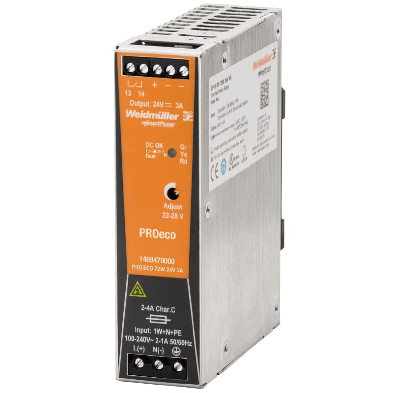 WEIDMULLER WEI1469570000 PRO ECO 72W 12V 6A