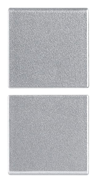 VIMAR SPA - VIW14751.0.SL Due mezzi tasti 1M fissi neutri Silver