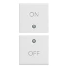 VIMAR SPA - VIW14751.1 Due mezzi tasti 1M simboli ON/OFF bianco