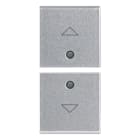 VIMAR SPA - VIW14751.2.SL Due mezzi tasti 1M simboli frecce Silver