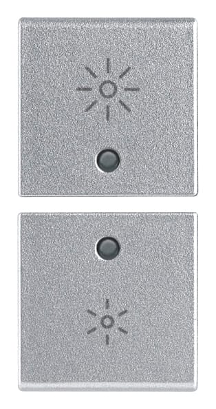 VIMAR SPA - VIW14751.3.SL DUE MEZZI TASTI 1M DIMMER SILVER