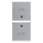 VIMAR SPA - VIW14751.4.SL Due mezzi tasti 1M ON/OFF volume Silver